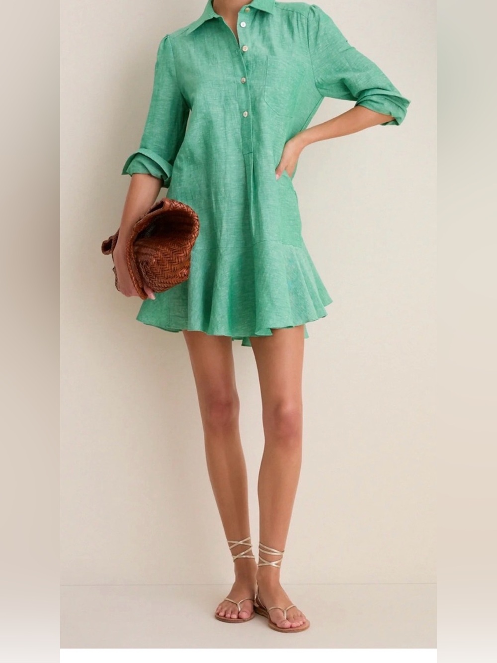 Tuckernuck Sea Green Callahan Shirt Dress